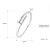 Jewelry Nail Screw Cuff Bangle